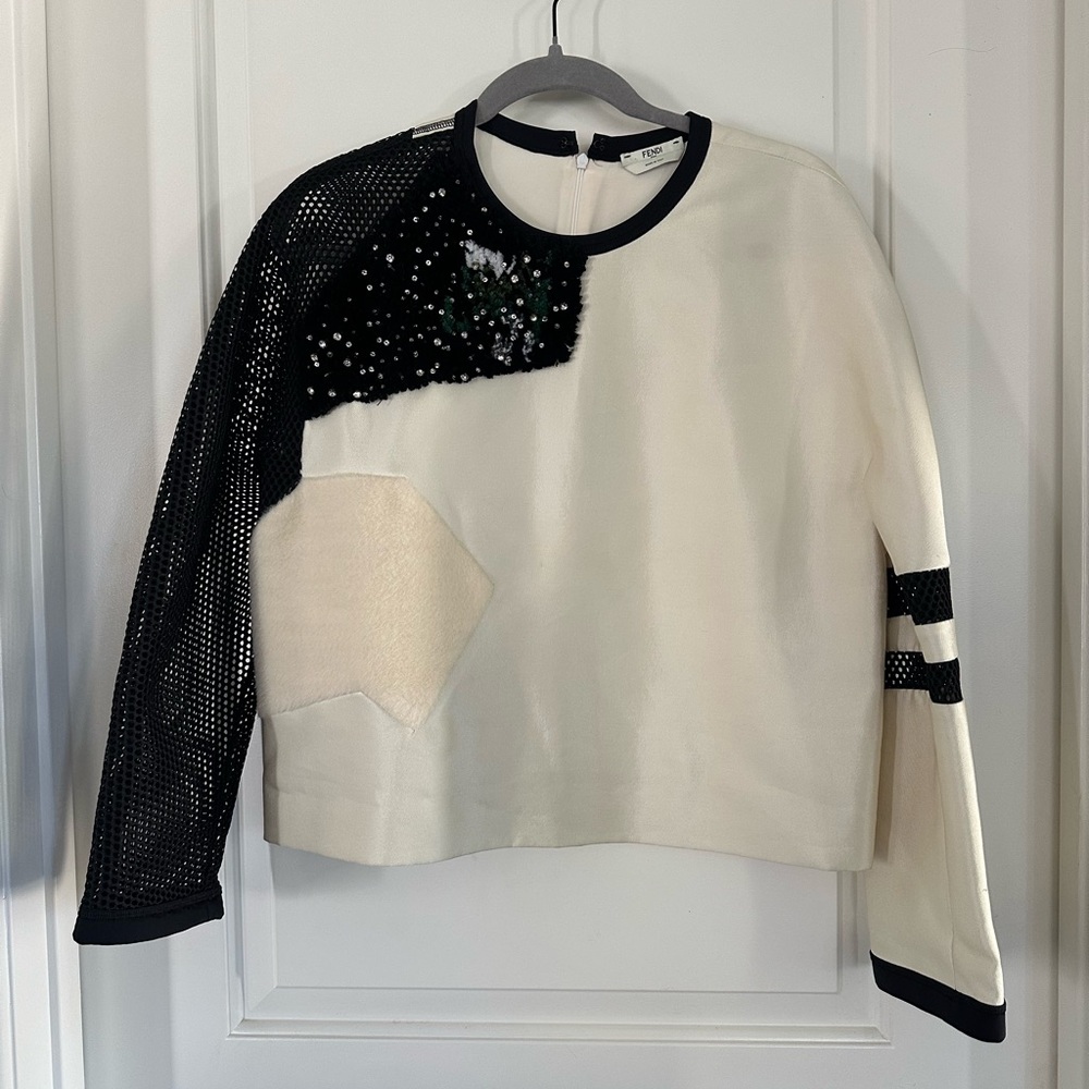 Fendi Black and Cream shirt